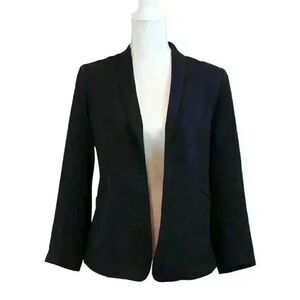 Vince Camuto Black Open Front Blazer Size 6 Petite